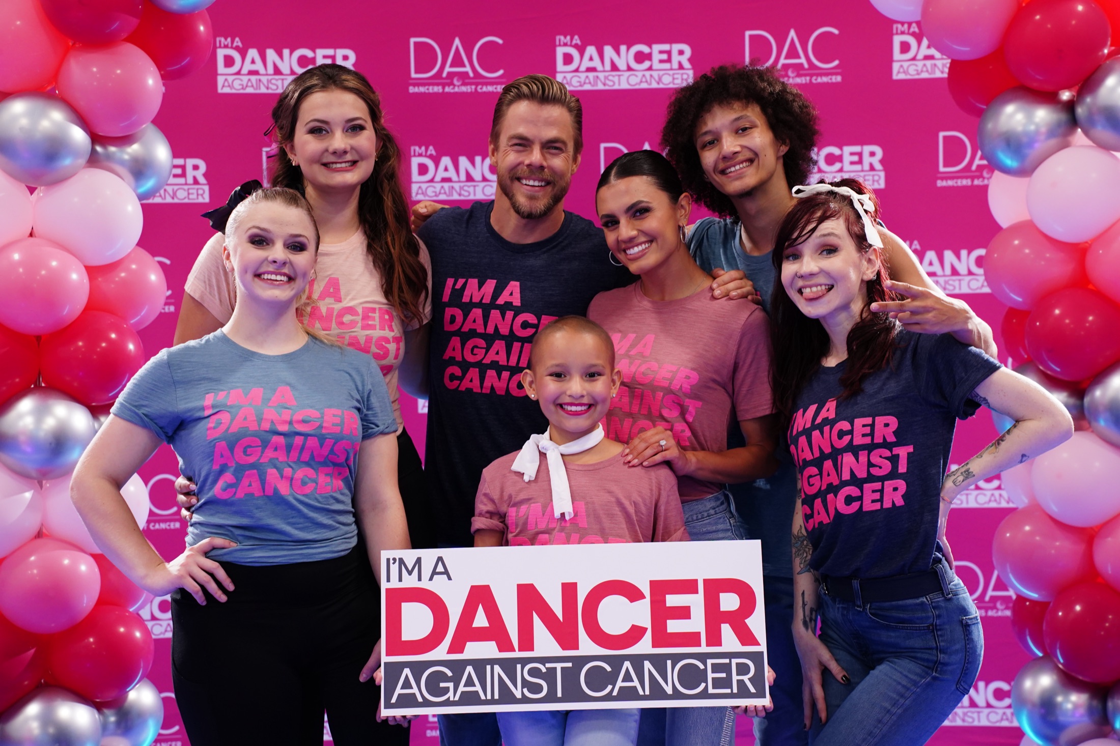 Dancers and supporters gathered together at a Dancer Against Cancer community event